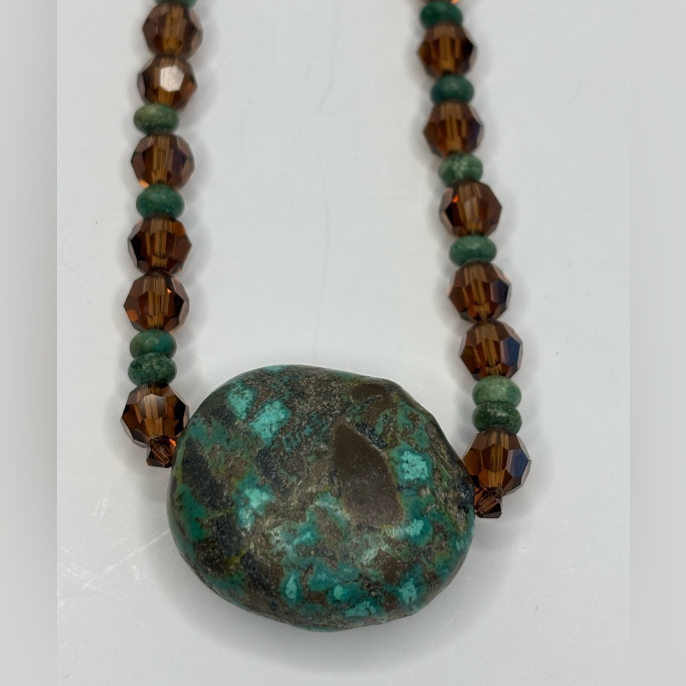 TURQUOISE  BEADED NECKLACE